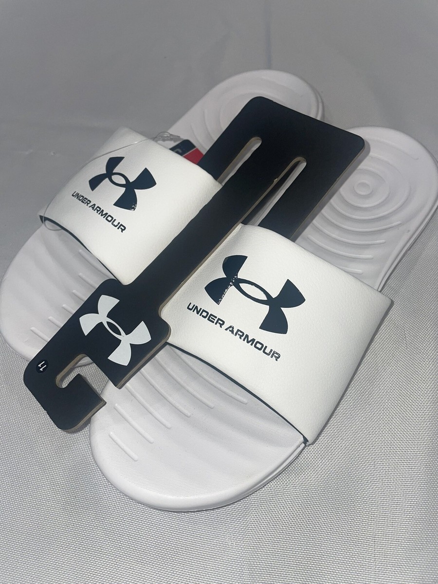 New White Under Armour Men's Slides Sandals Shoes Size 11 | eBay