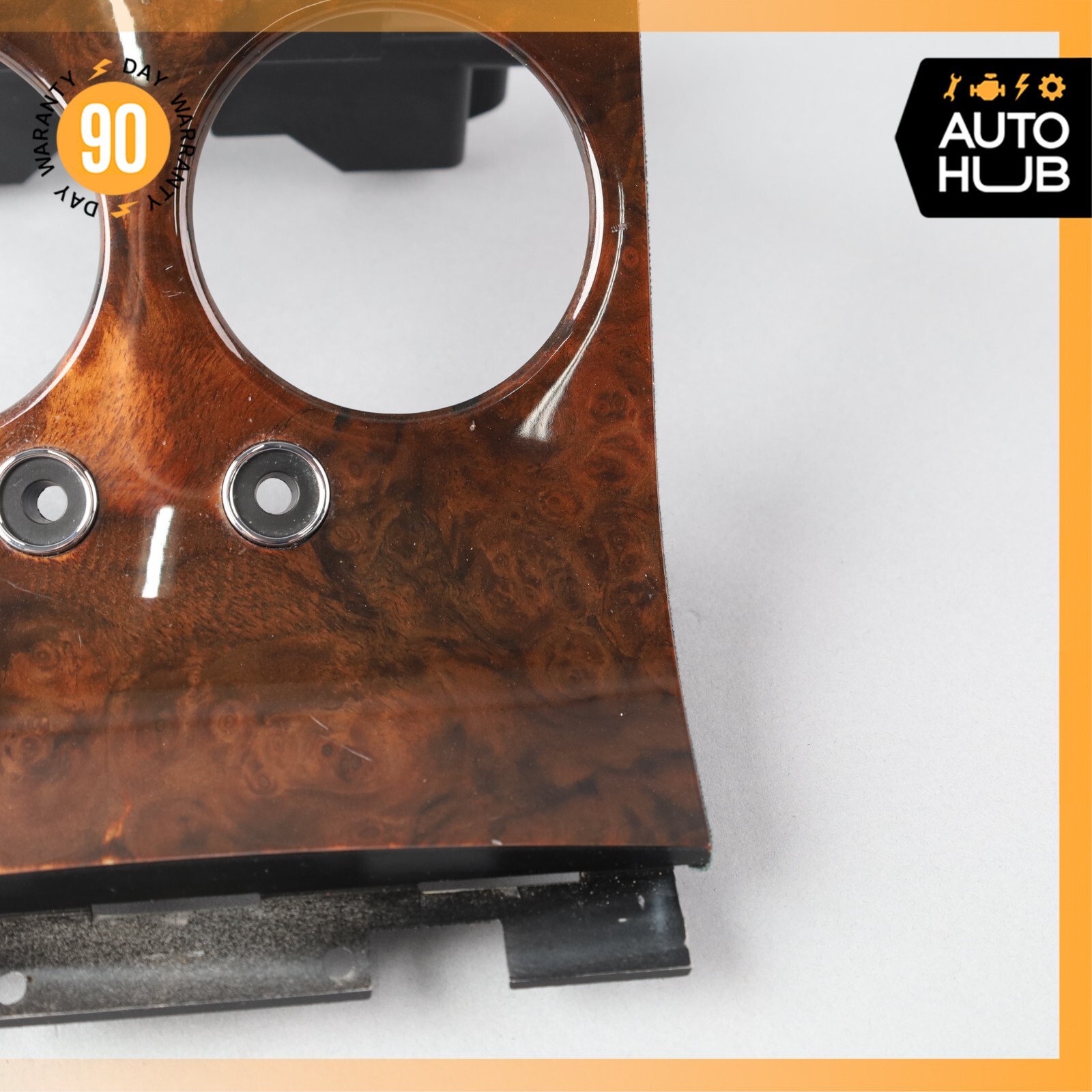 03-17 Bentley Continental GT Rear Center Console A/C Air Vent Trim Wood OEM 81k