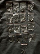 US 85pc Steel Mixed Body Piercing Jewelry Set Ear Eyebrow Labret Belly Nose Ring