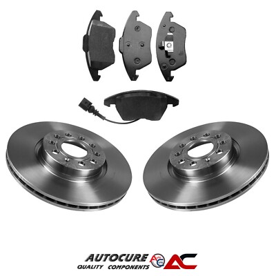 FOR VOLKSWAGEN VW SCIROCCO GT TDI MK3 137 1K8 2.0 FRONT BRAKE DISCS & PADS SET