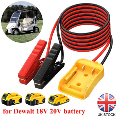 Jump Starter Power Wheel Battery Adapter for Dewalt 18V w/6FT