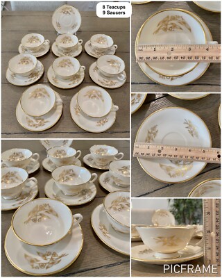 53 Piece LENOX Vintage Arrowhead Gold Dinnerware Set Plates Bowls