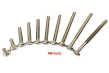 NEW REPLACEMENT M6 & M8 Bed Bolts, M6 Bolt Sleeve Nuts and Allen Keys 