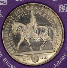 2002 £5 Five Pound coin, Elizabeth II , Golden Jubilee, cased [31365]