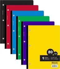BAZIC C/R 80 Ct. 1-Subject Wireless Notebook,Notebooks & Binders