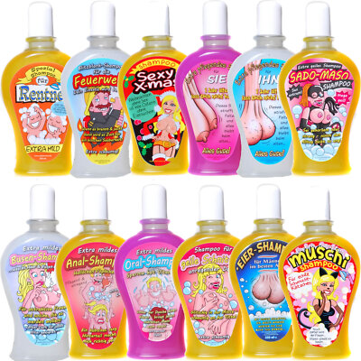 WITZIGES SHAMPOO für ERWACHSENE - Scherzartikel Geschenk Geburtstag Party Spaß