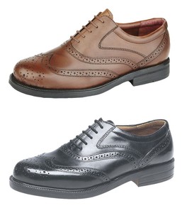 mens wide fit tan brogues