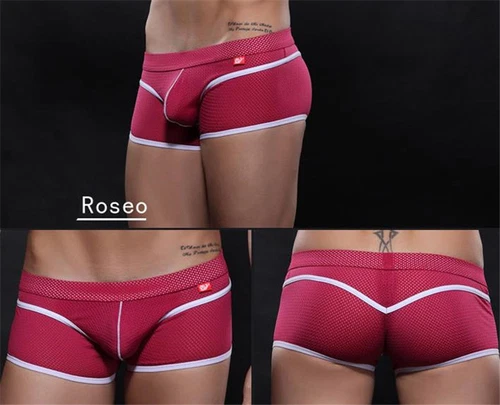NUEVO Hombre Calzoncillos Boxer Malla Seda Hielo Transpirables Calzoncillos Ropa Interior Sin Costuras - Imagen 18 de 19