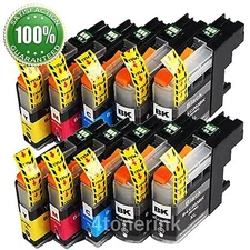 10PK LC203 XL High Yield Compatible Ink Cartridges For Brother MFC-J460DW J480DW