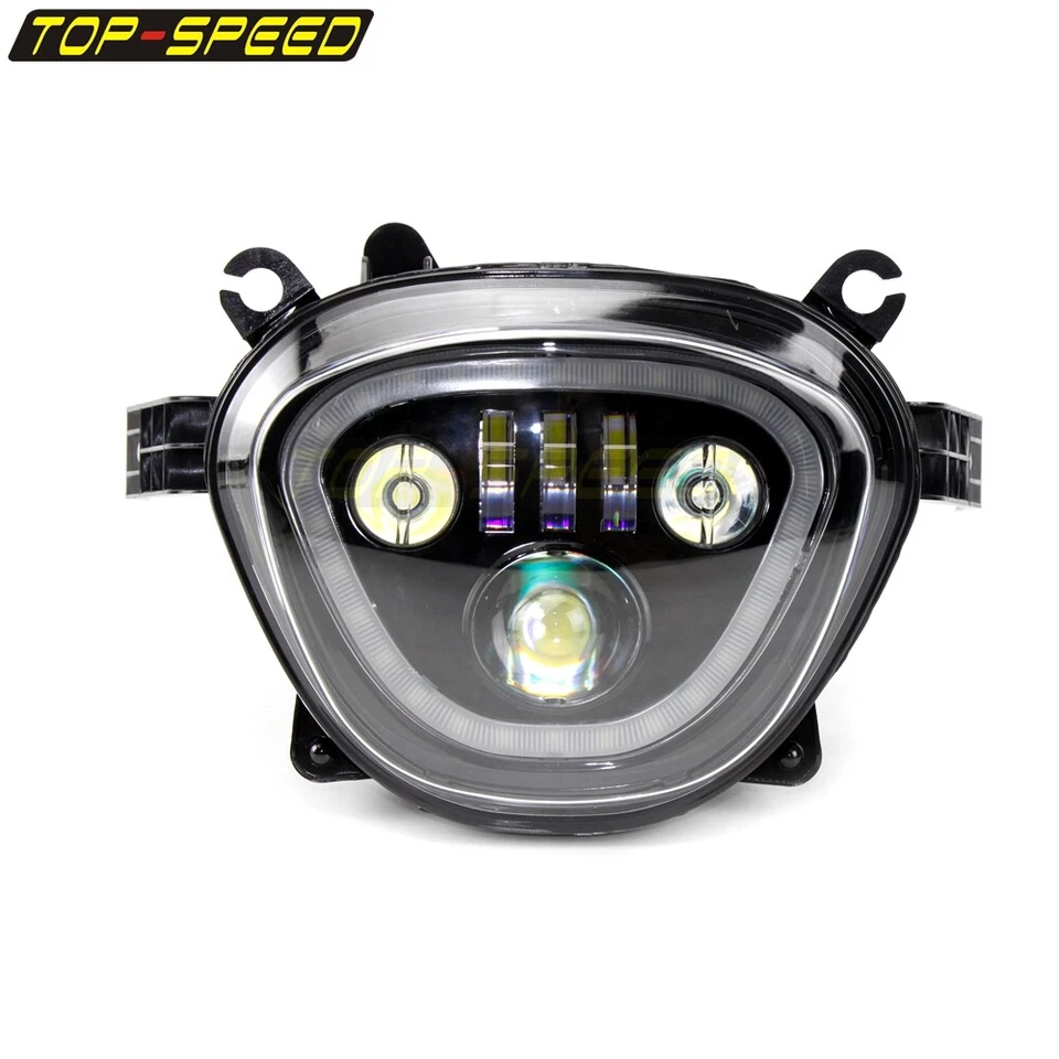 Faro LED luz alta baja para moto Suzuki Boulevard M90 M109R 2006-2022 Foto 3 de 4