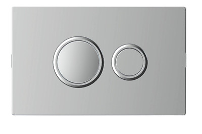 Fluidmaster Pneumatische Spülplatte verchromt 264X164mm 1000Z-033-P1