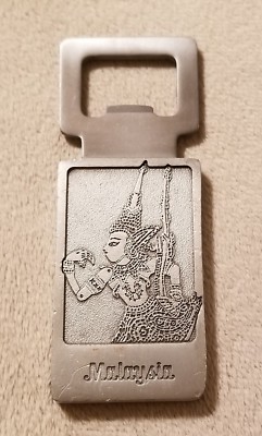 Royal Selangor Pewter Malaysia Wayang Kulit Bottle Opener Barware Beer Tool Gift