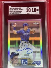 2023 Topps Chrome Rookie Refractor Auto! 🔥 Michael Massey! SGC 10/10 💎 /499