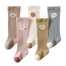 2 Pairs Toddler Socks Newborn Baby Kids Cotton Girl Infant Boy Long Socks 0-3Yrs