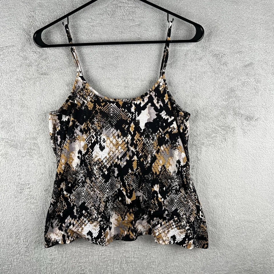 Top para mujer Jennifer Lopez talla XS estampado de serpiente sin mangas Foto 4 de 4