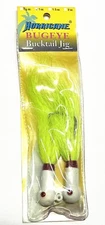 Hurricane Bugeye Bucktail Jigs 1oz White Head  2 Per Pack