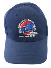 Glen’s Service Center 24 Hour Road Service Oklahoma Trucking Ball Cap Hat Blue