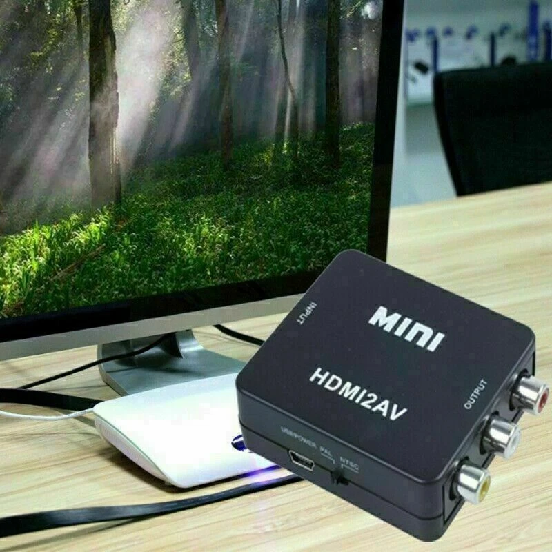 New HDMI To RCA AV Adapter Converter Cable CVBS 3RCA 1080P Composite Video Audio - Image 4 of 4