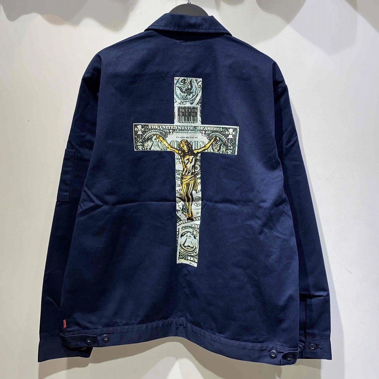 Veste de travail Supreme 14ss Dead Kennedys bleu marine taille XL avec étiquettes