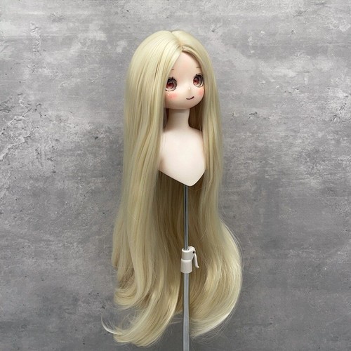 Perruque poupée cheveux longs partie centrale haute température fibre BJD pour taille 1/3 1/4 1/6 - Photo 42/47