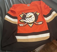ANAHEIM DUCKS Fanatics Premium NHL Hockey Jersey Home Orange Size 42 ** NEW