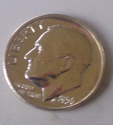 1956-P ROOSEVELT! DIME  CHOICE  GEM+PROOF *SILVER* LUSTROUS  DCAM