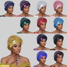 Wedding Party Multi-Layer Head Hat for Women Bonnet African Headtie Nigerian Cap