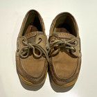 SPERRY Top-Sider Brown Leather Boat Shoes Lace Up US 8.5 Pre-Owned Fair — photo 2