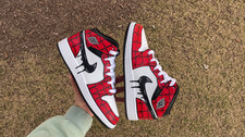 CUSTOM JORDAN 1 SPIDER WEB ? Mens Custom Jordan 1s Spider Web Hand Painted
