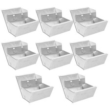 8 Pcs Iron Rabbit Cage Feeder Feeders Small Animal Food Dispenser Outdoor