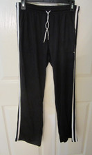 Athleta vented draw string retro white side stripes vented track pants s-tall