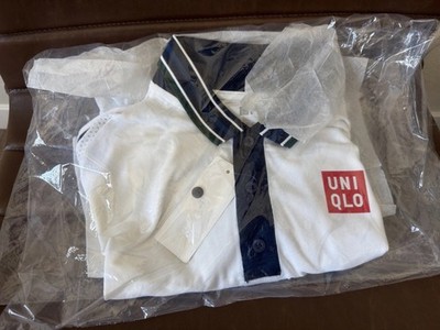 Uniqlo Polo Shirt Kei Nishikori Dry-Ex Tennis Polo Men's White