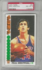 1976 TOPPS BASKETBALL #55 PAUL WESTPHAL PSA 8 PHOENIX SUNS