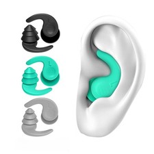 Reusable Silicone Ear Plugs Noise Cancelling Earplugs Protector Study Sleep Swim