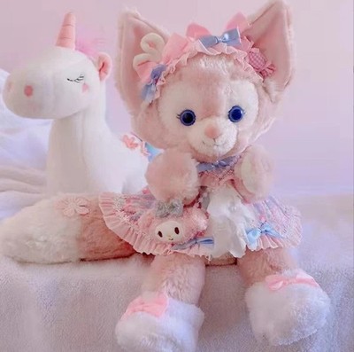 40cm LinaBell Plush Toy Pink Fox with Flower Dress Doll Duffy's Friend Gift