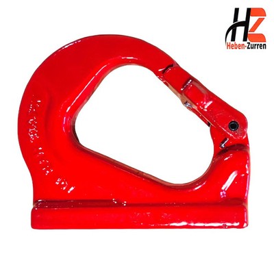 Anschweißhaken GK8 EN 1677-1 Baggerhaken Frontlader rot 1120-8000kg