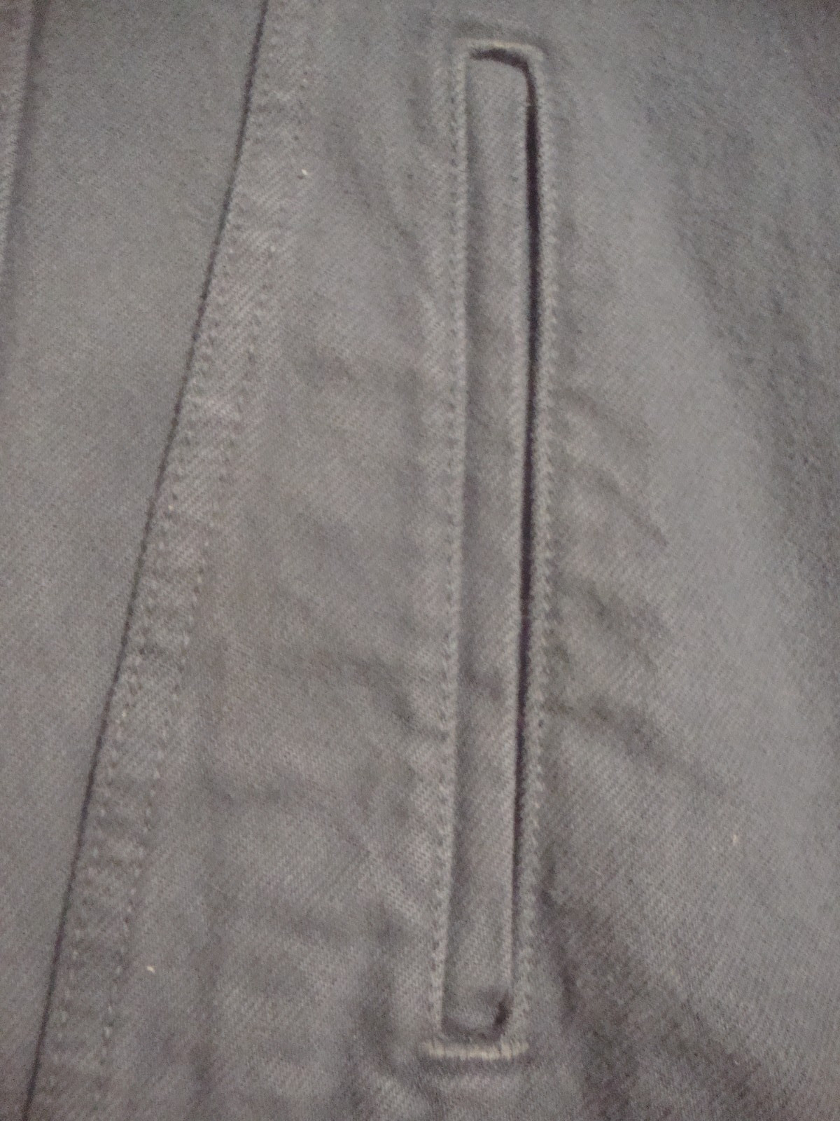 Men’s Levi Strauss red tab gray/blue heavy denim trucker jacket Size XL