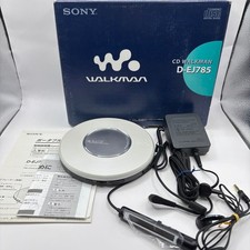 SONY CD WALKMAN D-EJ785 White Portable CD Player G-Protection Tested Working JP