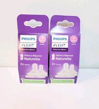 2 Philips Avent Natural Response Nipples 2 Pack Fast Flow 4 SCY964/02