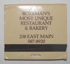 Matches Matchbook Union Hall Restaurant & Bakery Downtown Bozeman Montana MT — photo 2