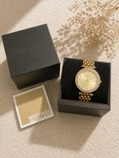 Michael Kors Darci MK3216 Damenarmbanduhr Gold Kristallbesatz