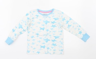 NEXT Pyjama-Oberteil Mädchen blau geometrisches Oberteil Größe 2-3 Jahre   Sterne