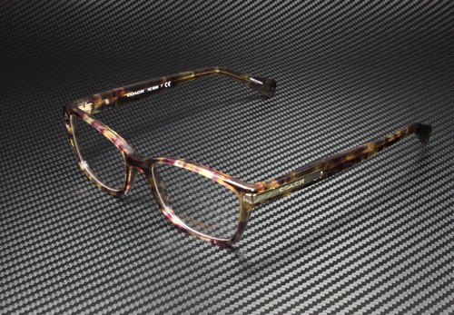 COACH HC6065 5287 Confetti Light Brown Demo Lens 51 mm Women's Eyeglasses - Picture 2 of 6