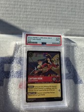 2024 LORCANA DISNEY CAPTAIN HOOK PETER PAN MASTER SWORDSMAN 105 PSA 9