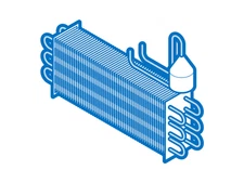 Midea 12131000096331 Finned Tube Evaporator Double Door Cooling System