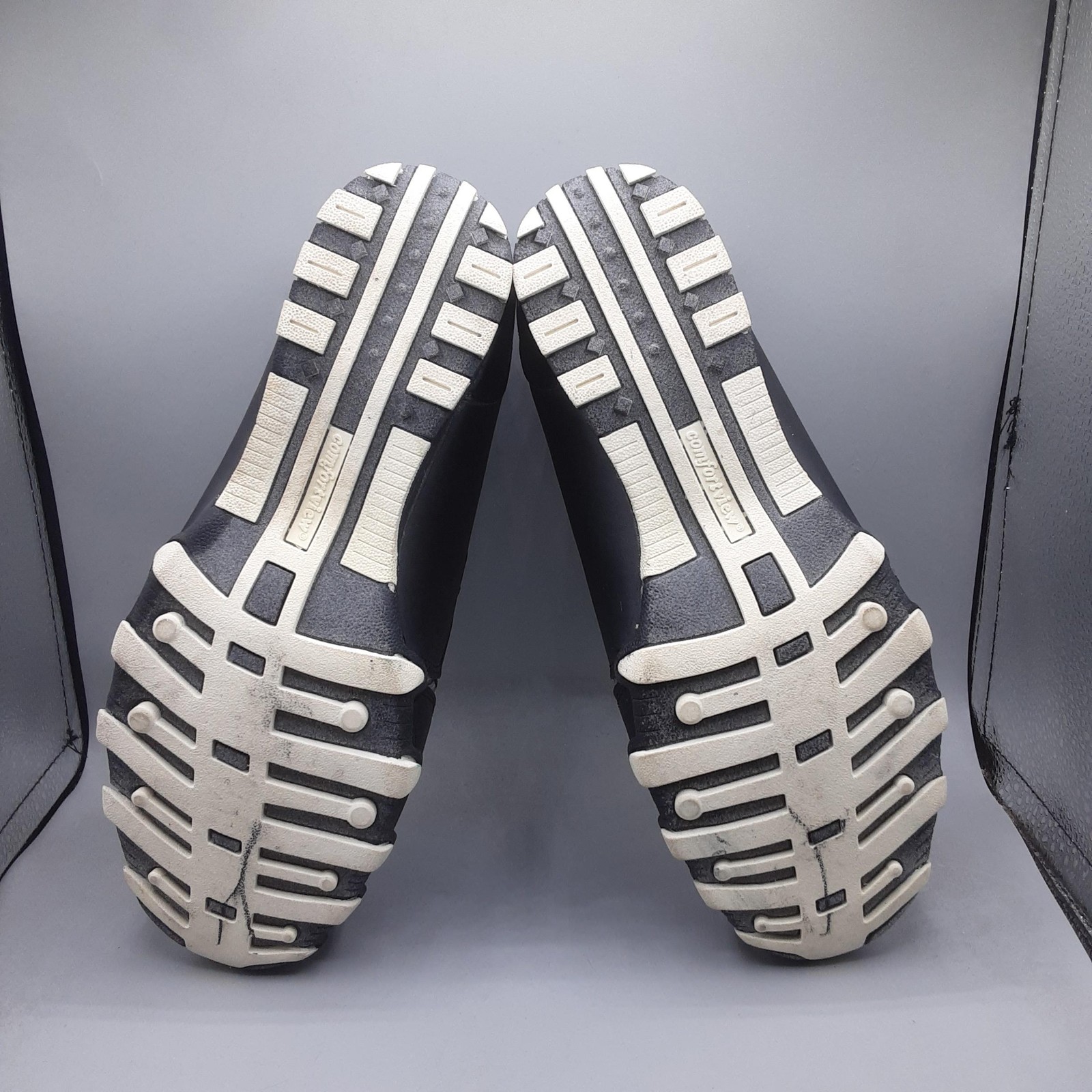 Comfortview CV Sport Shoes Womens Size 10WW Black Gray Tory Slip On Sneakers