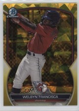 2023 Bowman Chrome Draft Sapphire Edition Yellow 10/75 Welbyn Francisca 11s9