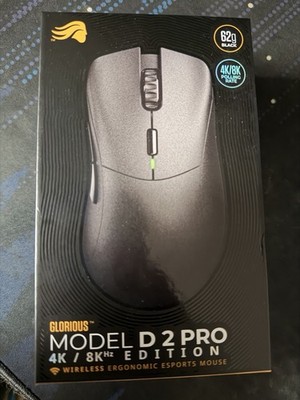 Glorious Model D 2 PRO Wireless 4K/8K Polling Gaming Maus Schwarz