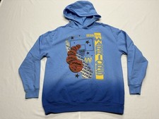 Golden State Warriors NBA Brand Blue Pullover Hoodie Size Medium