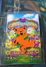 Grateful Dead Orange Dancing Bear 1.5 x 1.5 Inch Enamel Lapel Hat Pin